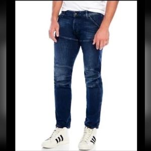 G-Star Raw Blue Whiskered Men's Tapered Jeans 33 x 30
